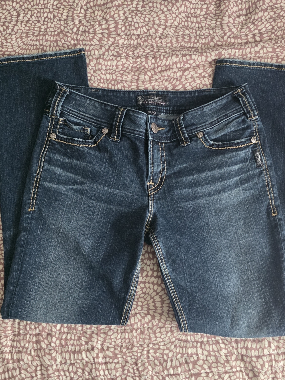 Vintage Silver Suki Mid Slim Boot Cut Jeans Size  W30/L31